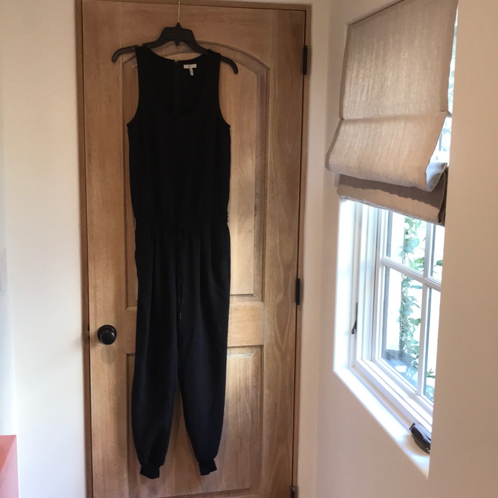 Joie Black sleeveless jumpsuit